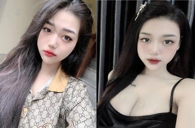 Cô gái xinh đẹp Hoài Ngọc đang trổ tài cosplay một nữ sinh với bộ ngực siêu to khổng lồ
