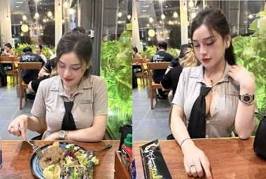 Gái đẹp dùng cặp ngực khủng đè lên dương vật cương cứng