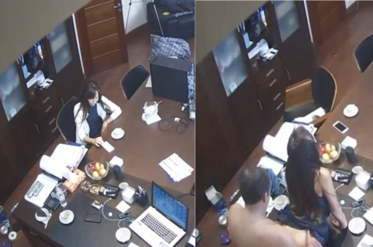 Sếp làm tình em thư ký trong văn phòng tối